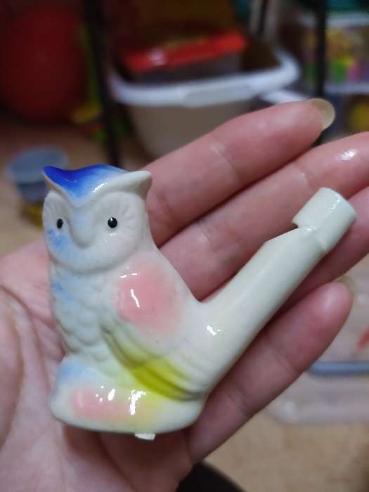 Фотография покупателя товара Детская музыкальная игрушка «Свистулька керамическая. Птичка с хохолком» синяя - Фото 22