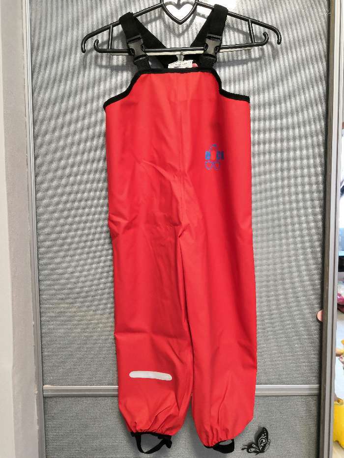 Фотография покупателя товара Полукомбинезон детский, непромокаемый, цвет красный, рост 116 см - Фото 4