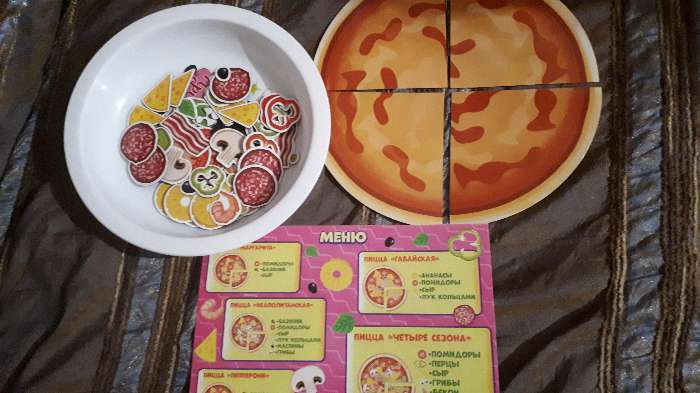 Фотография покупателя товара Магнитная игра «Готовим вместе. Любимая пицца»
