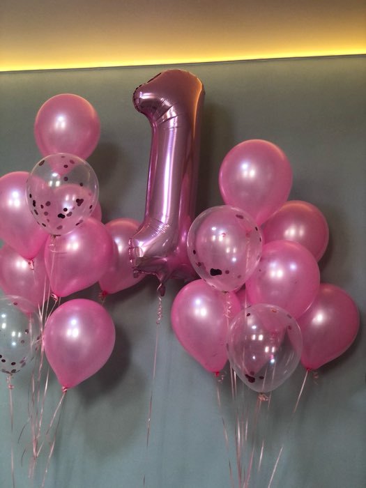Фотография покупателя товара Букет из шаров «Мечта романтика», розовый, латекс, в наборе 18 шт. - Фото 2