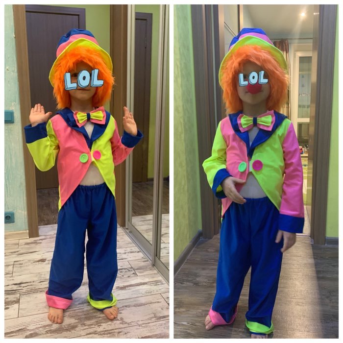 Фотография покупателя товара Карнавальный костюм "Клоун в шляпе", 3-5 лет, рост 104-116 см - Фото 1