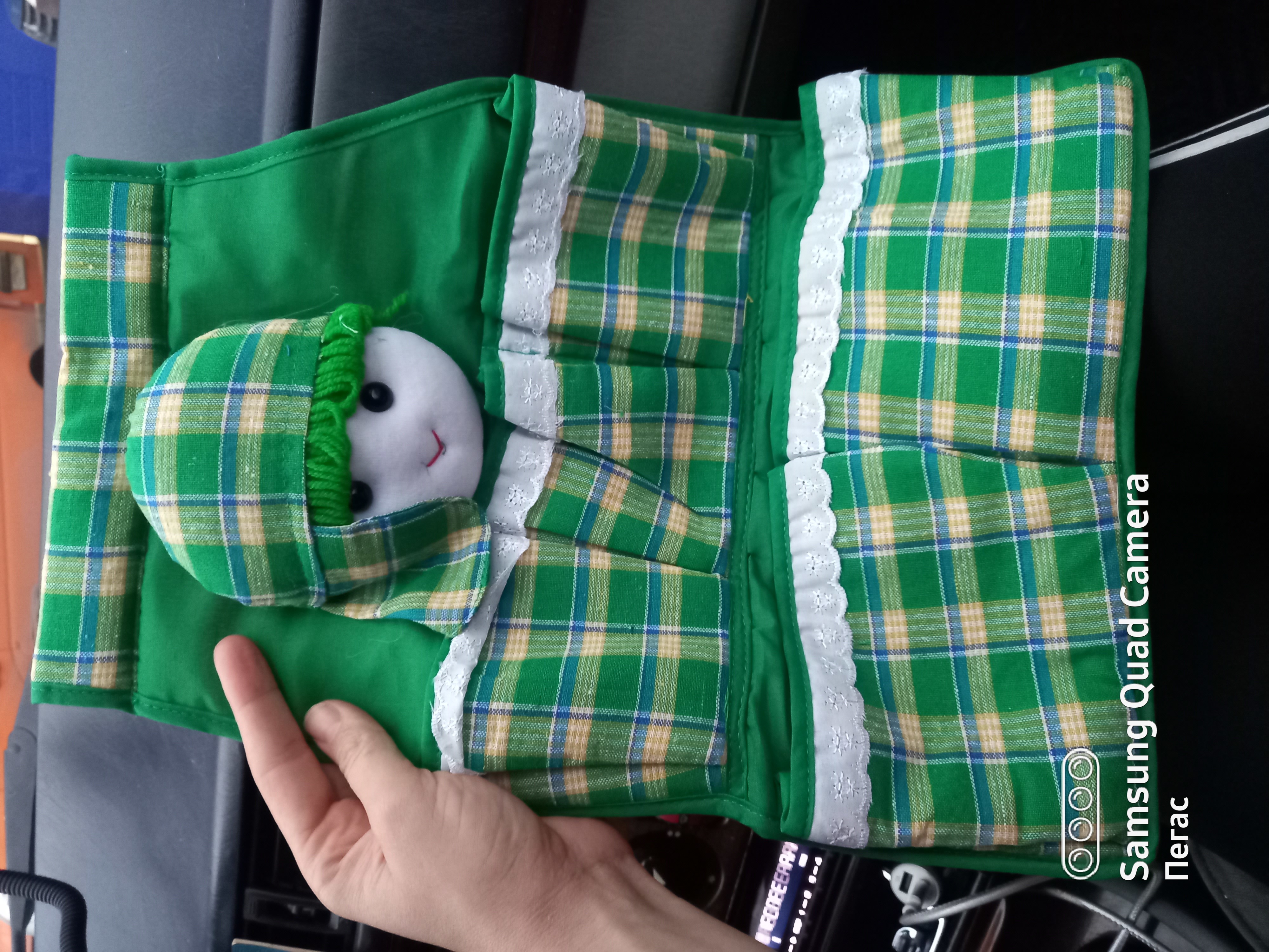 Фотография покупателя товара Органайзер подвесной с карманами, «Мадам», 5 отделений, 33×41 см, цвет МИКС - Фото 1