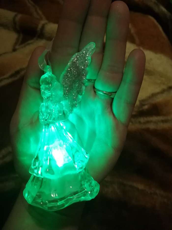 Фотография покупателя товара Игрушка световая "Ангел" (батарейки в комплекте) 1 LED, RGB, СЕРЕБРЯНЫЙ
