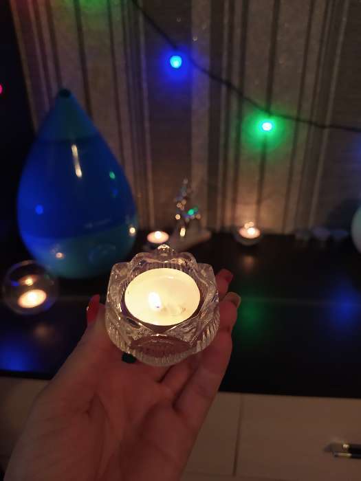 Фотография покупателя товара Подсвечник стекло на 1 свечу "Купавка" прозрачный 3,5х5,8х5,8 см - Фото 2