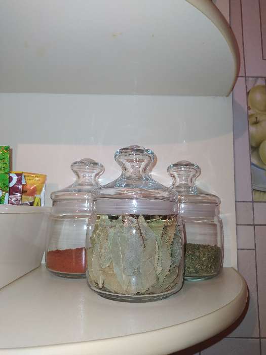 Фотография покупателя товара Набор стеклянных банок для сыпучих продуктов Cesni, 500 мл, 3 шт - Фото 5