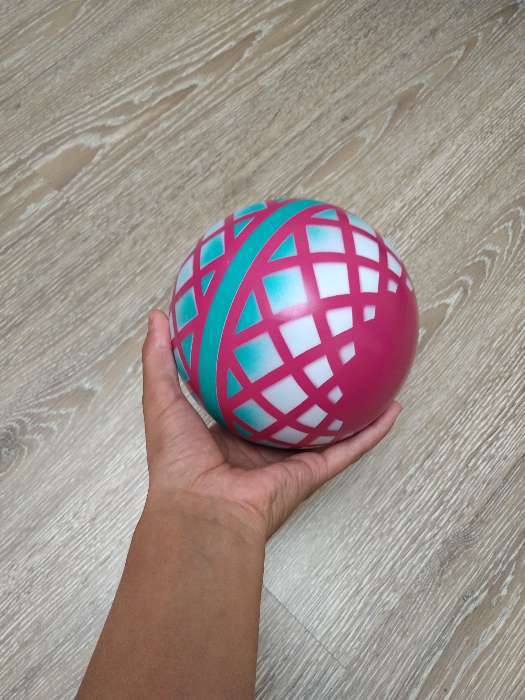 Фотография покупателя товара Мяч «Корзинка», диаметр 15 см, цвета МИКС - Фото 2