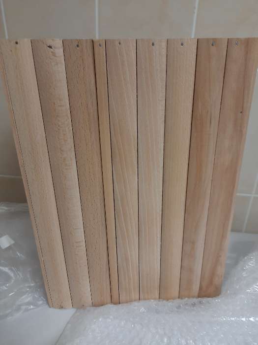 Фотография покупателя товара Хлебница деревянная "Прованс", 37 см, массив бука