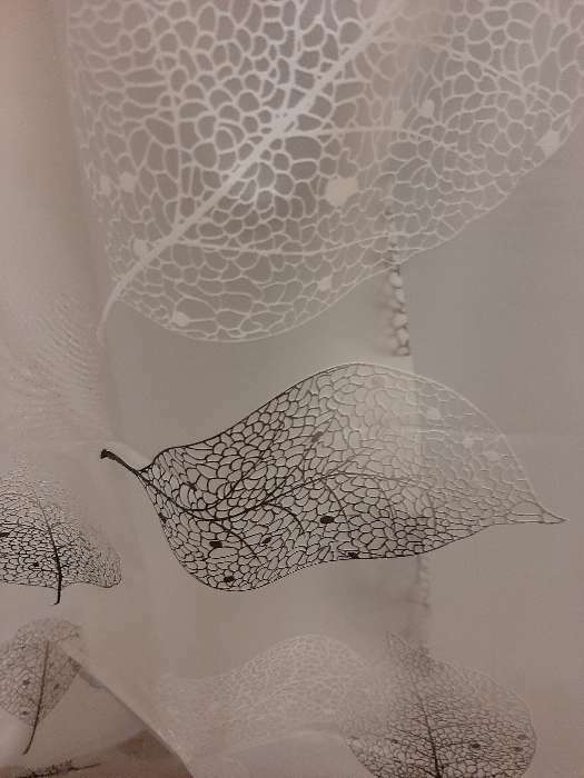 Фотография покупателя товара Штора для ванны Доляна «Чёрно-белые листья», 180×180 см, EVA - Фото 16