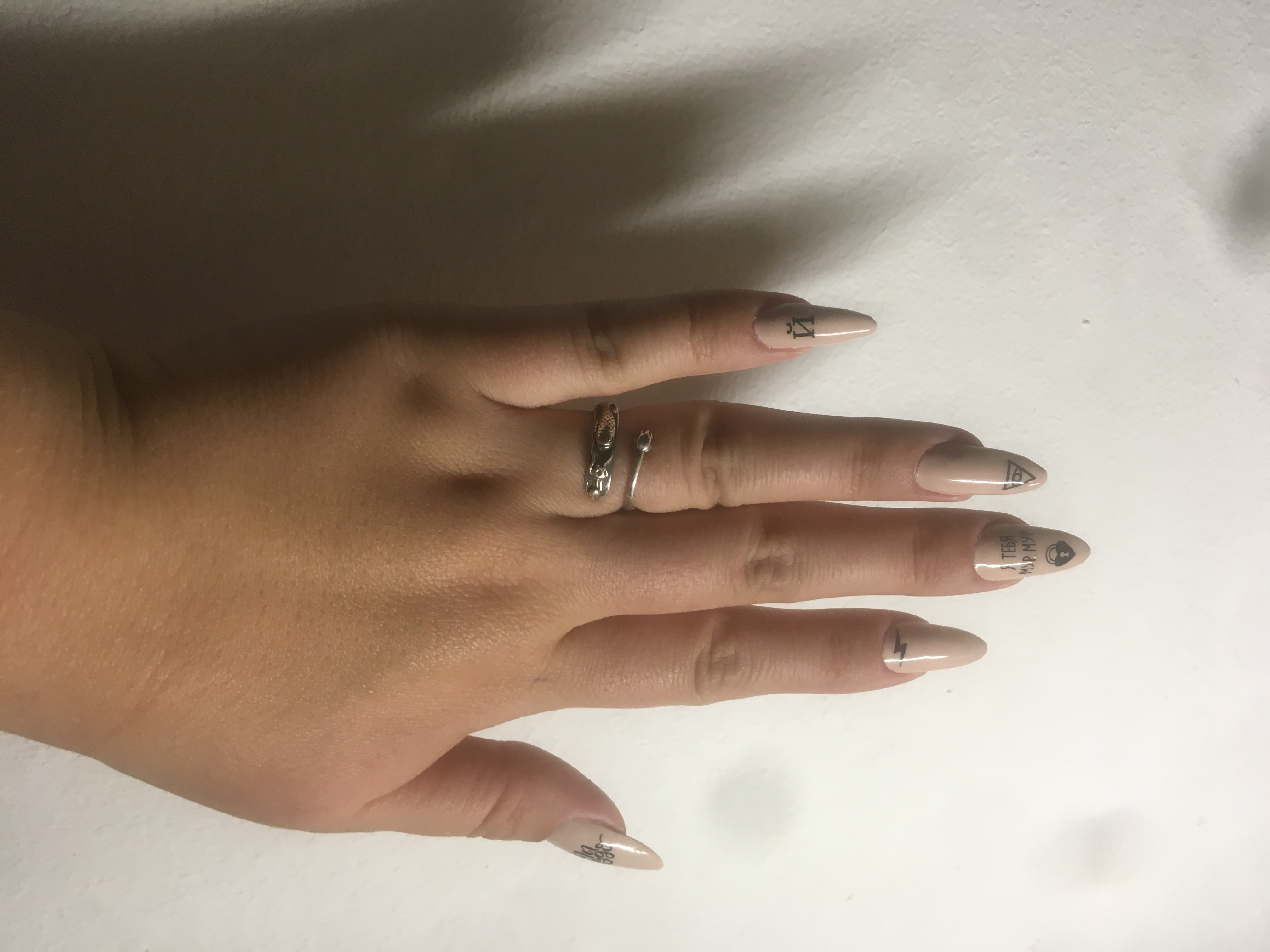 Фотография покупателя товара Наклейки для ногтей «Я тебя мур-мур», цвет чёрный - Фото 3
