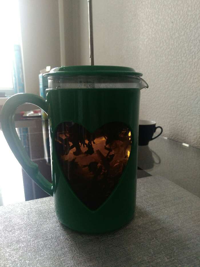 Фотография покупателя товара Чайник заварочный френч - пресс Доляна «Комплимент», 800 мл, стекло, цвет зелёный - Фото 14