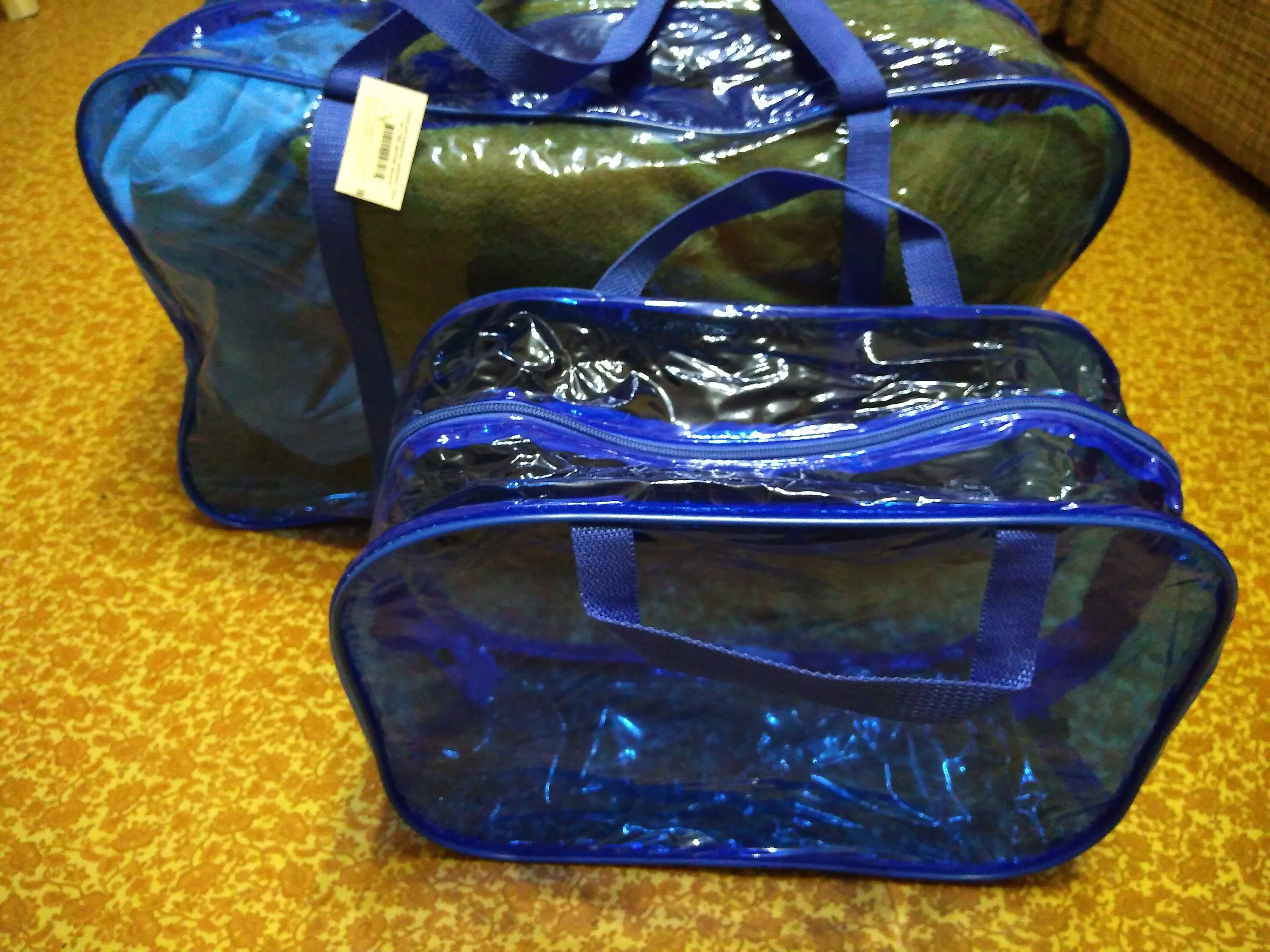 Фотография покупателя товара Набор сумок в роддом, 3 шт., цветной ПВХ, цвет голубой - Фото 37