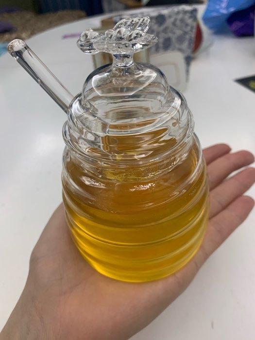 Фотография покупателя товара Баночка стеклянная для мёда и варенья Magistro «Пчёлка», 280 мл, 8×12 см - Фото 5