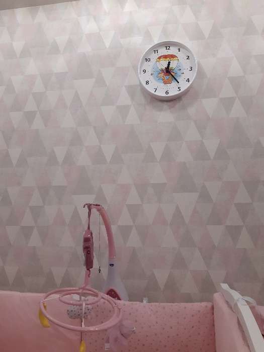 Фотография покупателя товара Часы настенные, серия: Детские, "Воздушный шар", дискретный ход, d-30 см