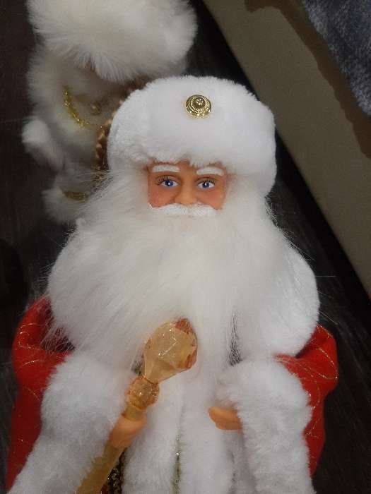 Фотография покупателя товара Дед Мороз "Посох с кристаллом" двигается, 38 см, красный - Фото 17