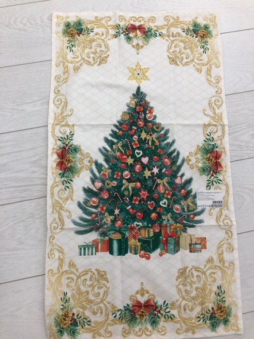 Фотография покупателя товара Новогоднее полотенце "Этель" Golden Christmas 40х73 см, 100% хл, саржа 190 гр/м2 - Фото 10