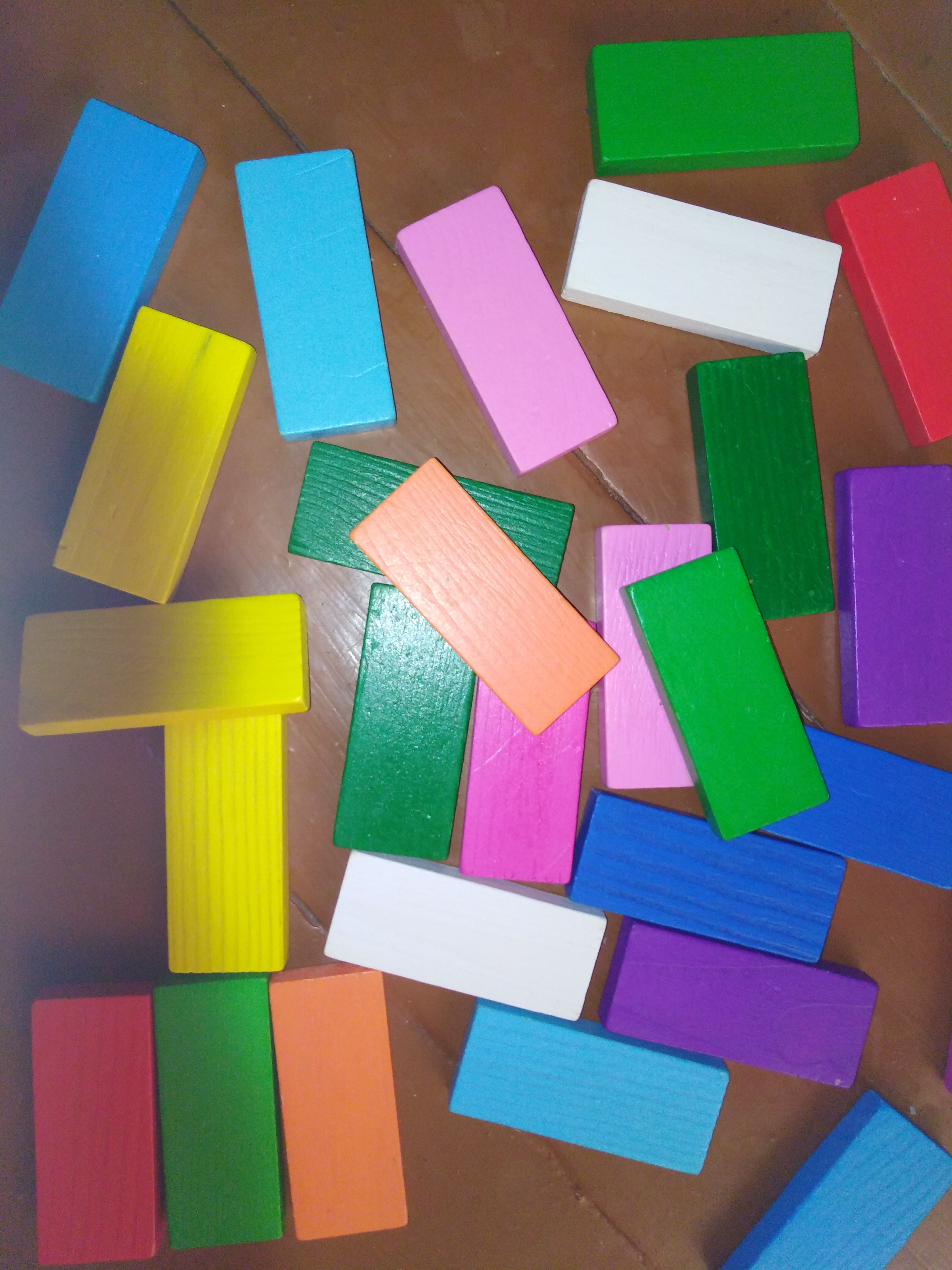Фотография покупателя товара Плашки цветные, 28 элементов - Фото 3