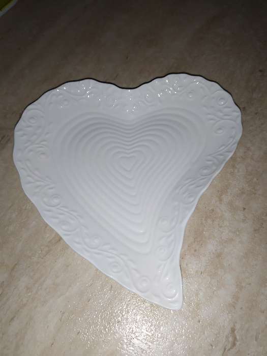 Фотография покупателя товара Блюдо керамическое сервировочное «Сердце», 17×16×2 см