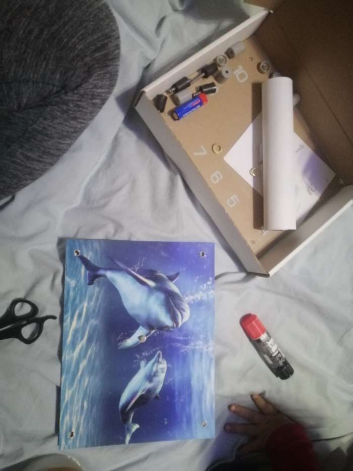 Фотография покупателя товара Часы настенные: Море, "Дельфины", бесшумные, 20 х 26 см - Фото 1