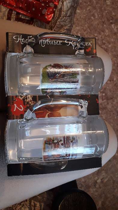 Фотография покупателя товара Набор кружек для пива «Охота-рыбалка», 330 мл, 2 шт, в подарочной упаковке, рисунок МИКС
