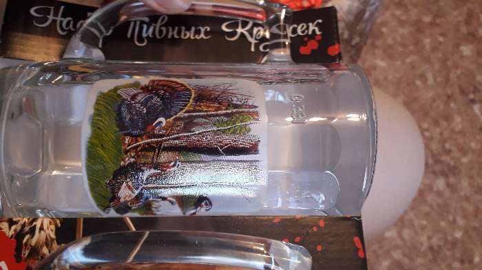 Фотография покупателя товара Набор кружек для пива «Охота-рыбалка», 330 мл, 2 шт, в подарочной упаковке, рисунок МИКС