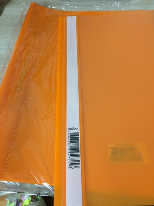 Фотография покупателя товара Папка-скоросшиватель А4, 140/180 мкм, оранжевая - Фото 1