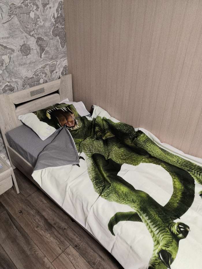 Фотография покупателя товара Постельное бельё 1.5-спальное «Этель» Green Dino, бязь - Фото 1