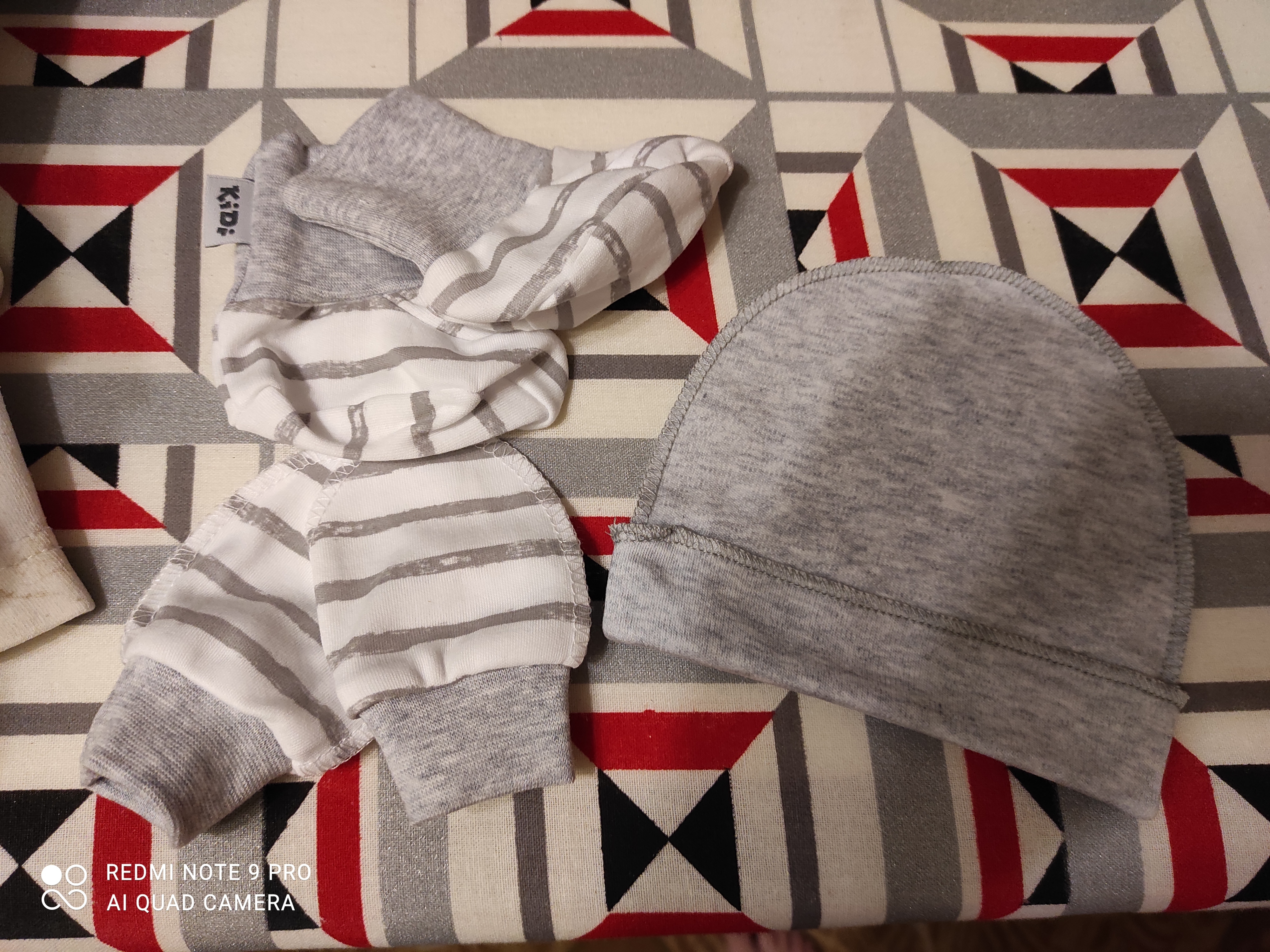 Фотография покупателя товара Комплект в роддом для новорождённых «Полоса», 3 предмета - Фото 1