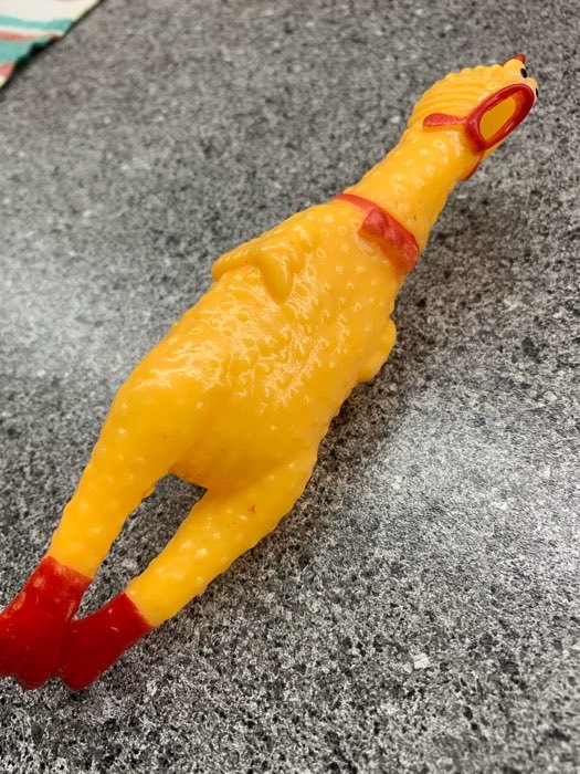 Фотография покупателя товара Игрушка пищащая "Задумчивая курица" малая, 16,5 см, жёлтая - Фото 24