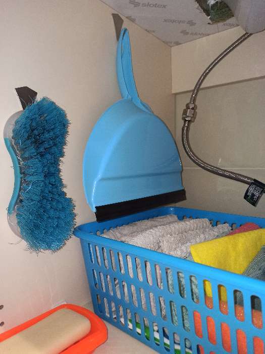 Фотография покупателя товара Набор для уборки «Клио»: совок с кромкой и щётка-сметка, цвет МИКС - Фото 1