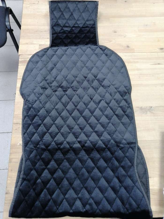 Фотография покупателя товара Накидка на переднее сиденье, велюр, размер 55 х 150 см, черный