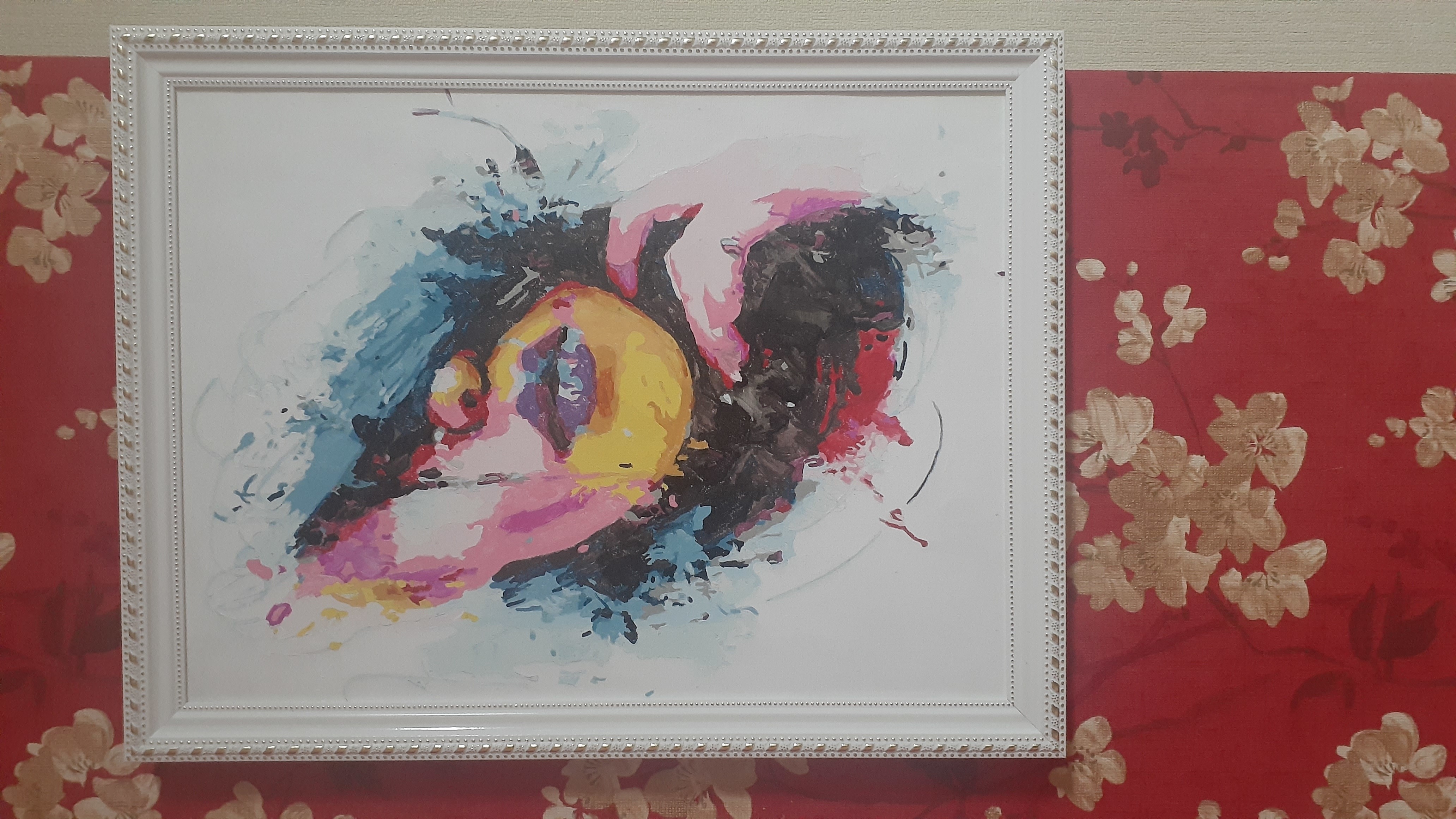 Фотография покупателя товара Роспись по холсту «Дама» по номерам с красками по 3 мл+ кисти+крепёж, 30×40 см - Фото 1