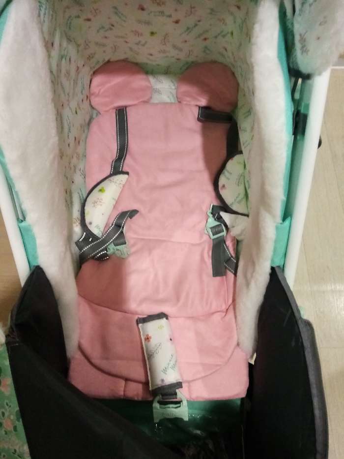 Фотография покупателя товара Санки коляска «Disney-baby 2. Минни Маус», цвет мятный
