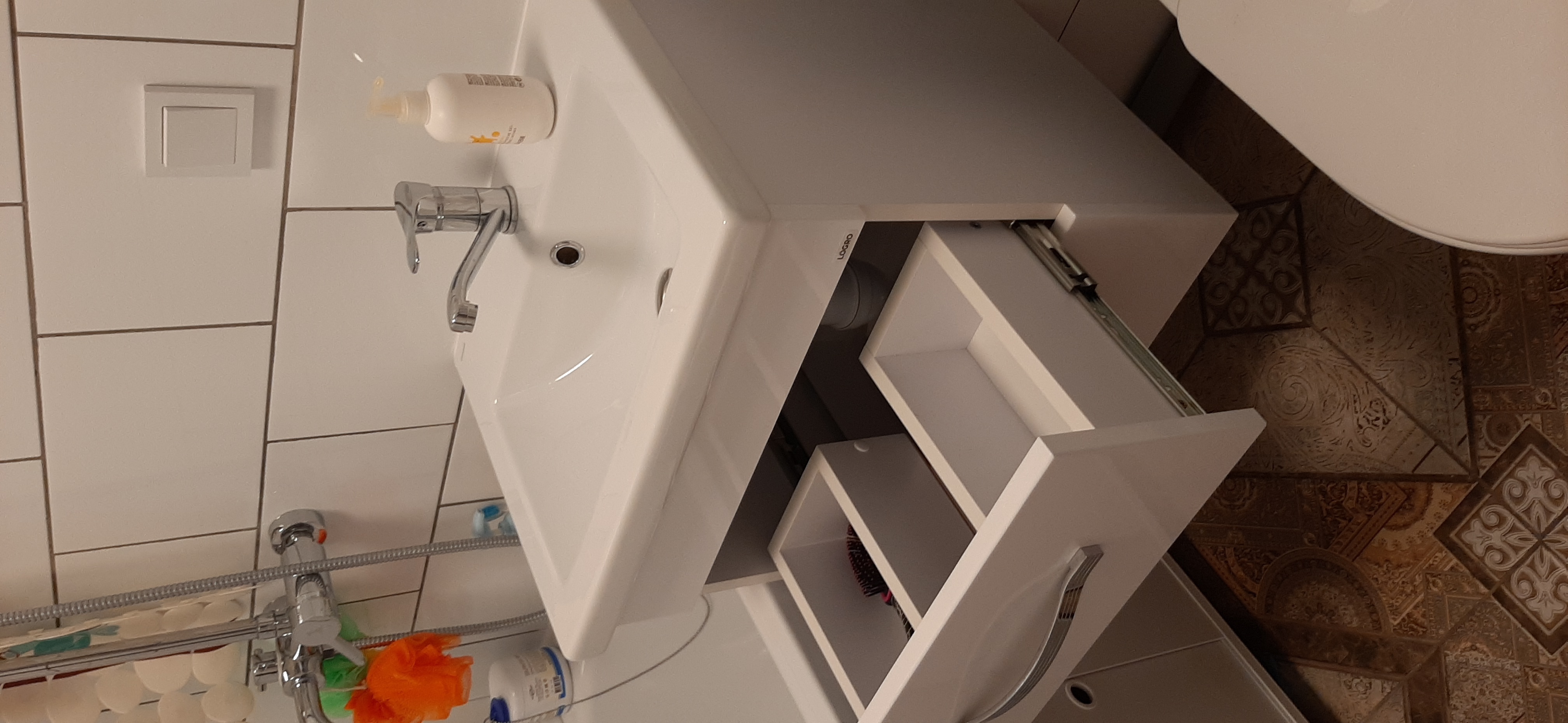 Фотография покупателя товара Тумба Омега 50/2 с раковиной Como 50 - Фото 4