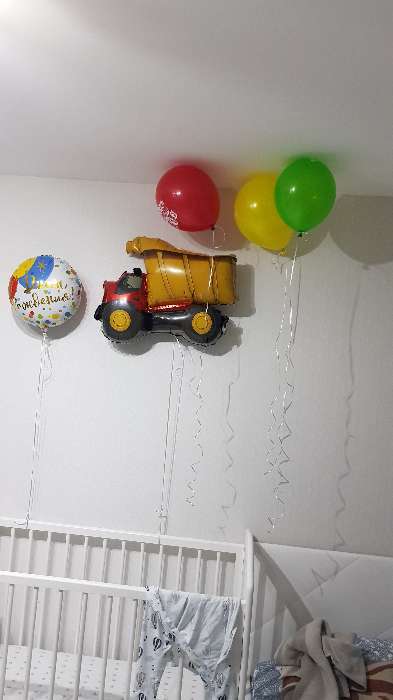 Фотография покупателя товара Шар фольгированный 18" «С днём рождения», шары, конфетти - Фото 4