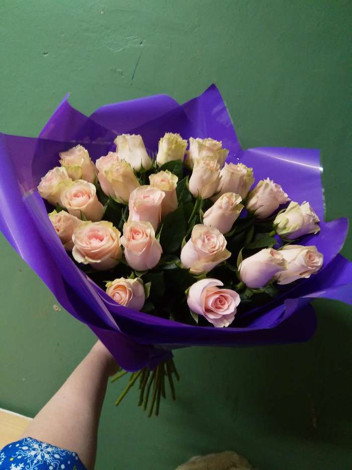 Фотография покупателя товара Пленка для цветов и подарков тонированный лак фиолетовый 0.7 х 8.2 м, 40 мкм - Фото 1