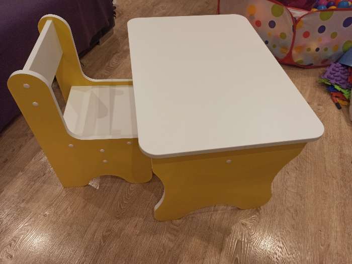 Фотография покупателя товара Комплект детской мебели «Цифры», цвета: белый, жёлтый