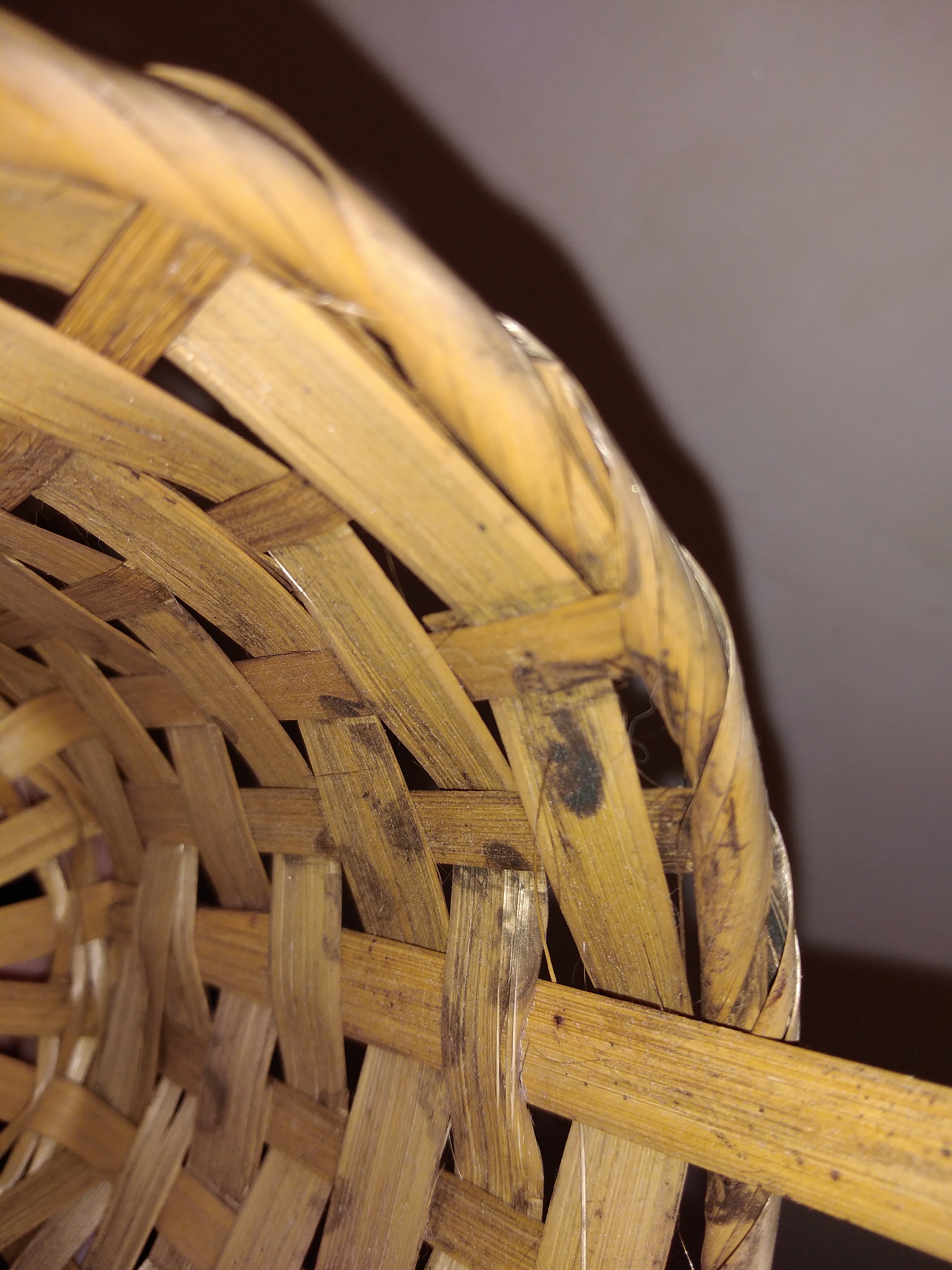 Фотография покупателя товара Корзина плетёная, бамбук, коричневая - Фото 2