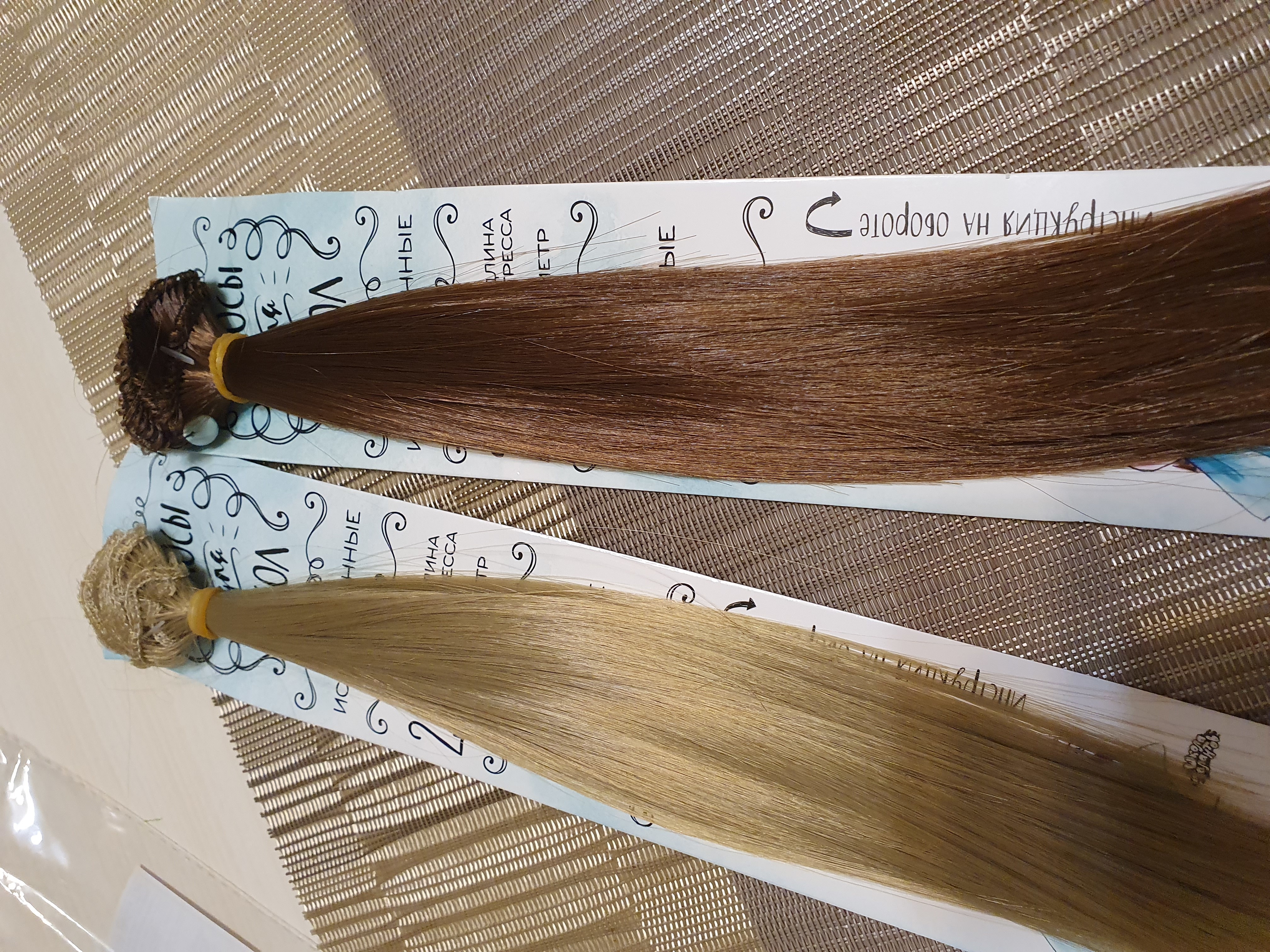 Фотография покупателя товара Волосы - тресс для кукол «Прямые» длина волос: 25 см, ширина:100 см, цвет № 6 - Фото 1