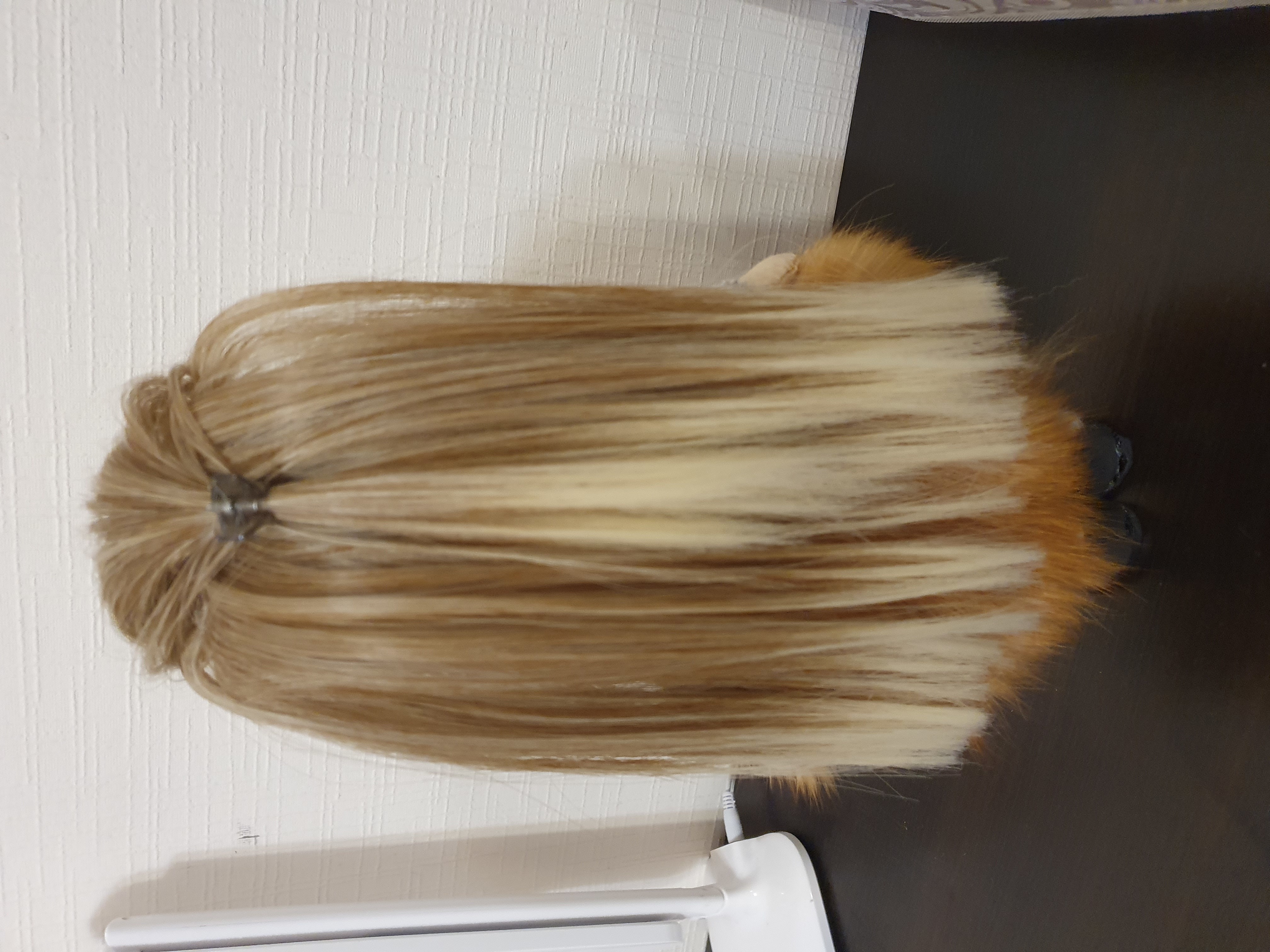 Фотография покупателя товара Волосы - тресс для кукол «Прямые» длина волос: 20 см, ширина: 100 см, №LSA051