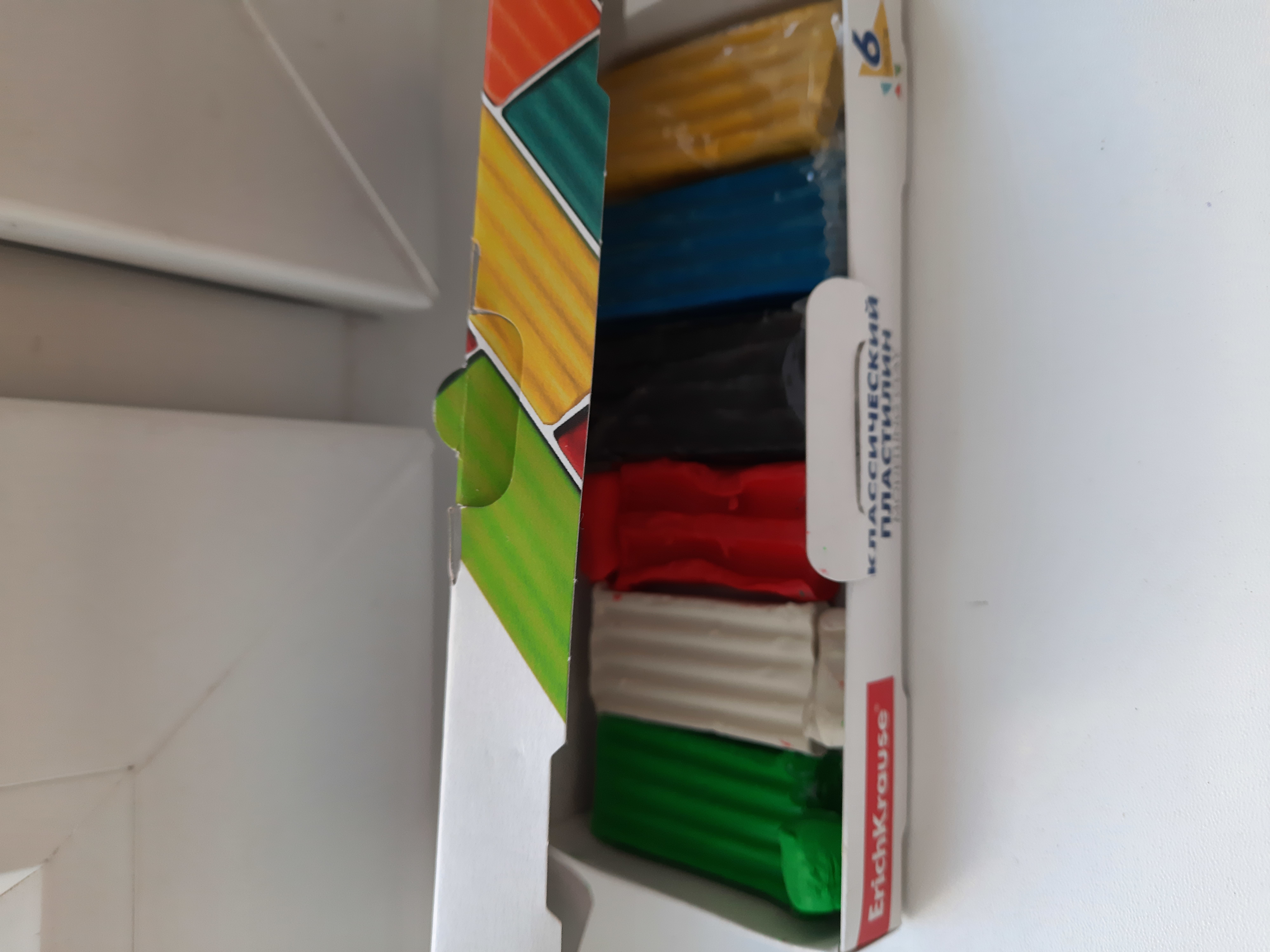 Фотография покупателя товара Пластилин 6 цветов, 96 г, ErichKrause Basic, в картонной упаковке - Фото 5