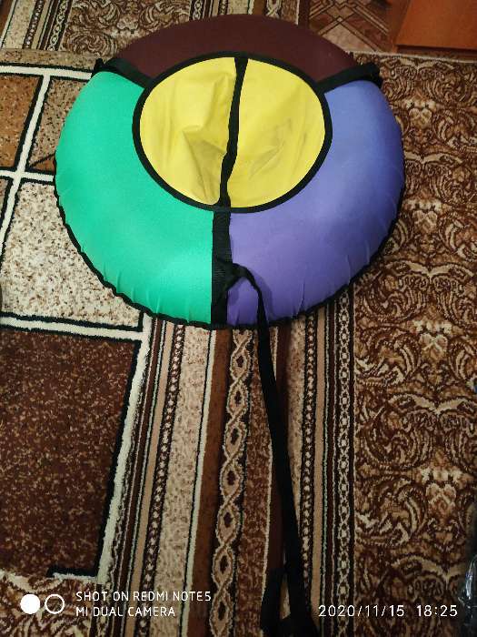 Фотография покупателя товара Тюбинг-ватрушка, диаметр чехла 110 см, тент/оксфорд, цвета микс - Фото 11