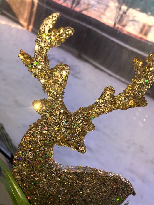 Фотография покупателя товара Новогодний декор «Яркий Олень» золотой, 6 × 14 × 24 см - Фото 14