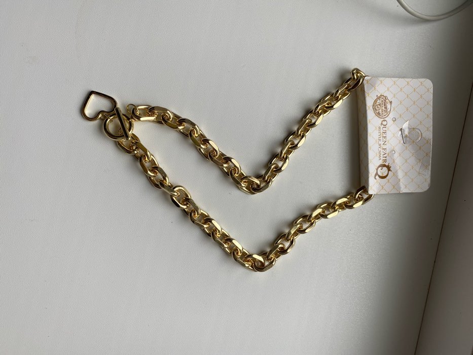 Фотография покупателя товара Колье «Цепь» сердечко, цвет золото, 45см - Фото 2