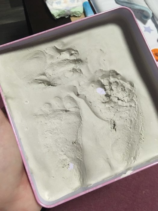 Фотография покупателя товара Слепок ручки малышки и прорезыватель, подарочный набор - Фото 1