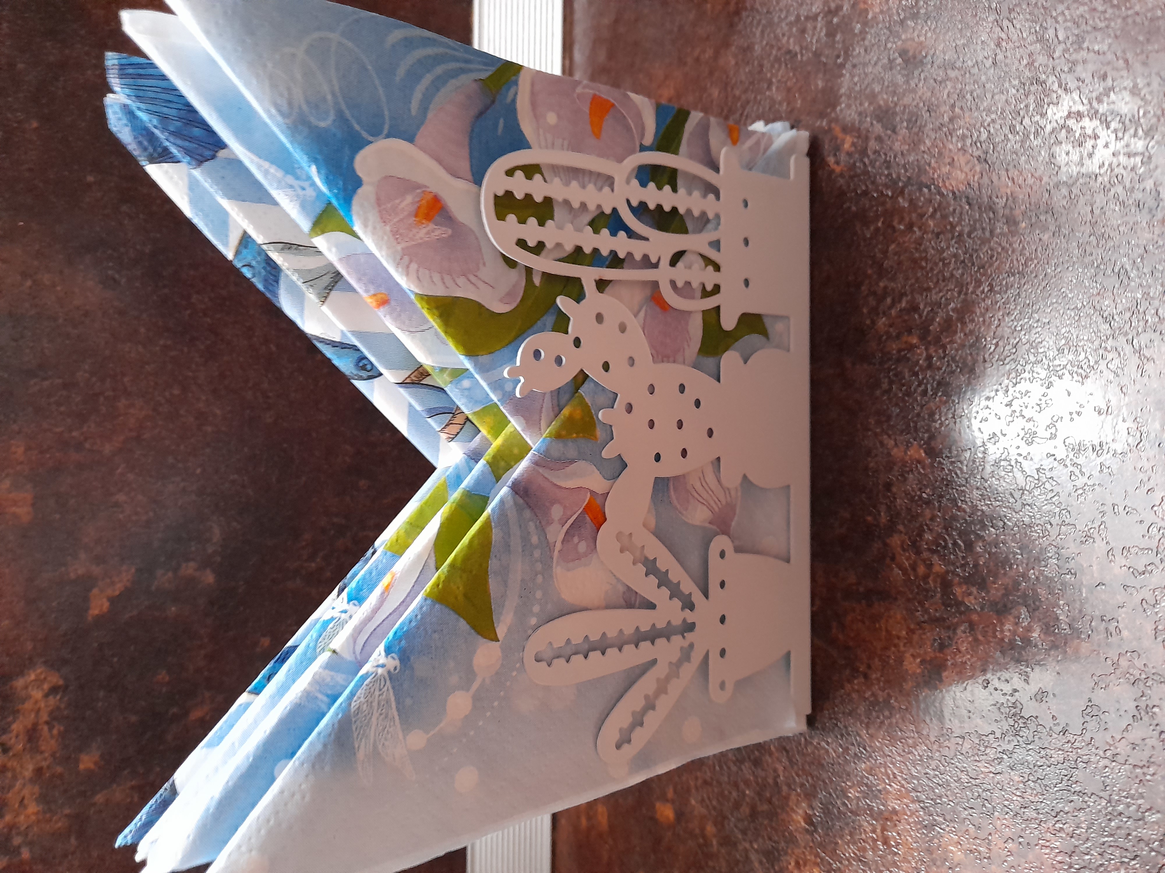 Фотография покупателя товара Салфетница «Кактусы», 15×4×10,3 см, цвет белый