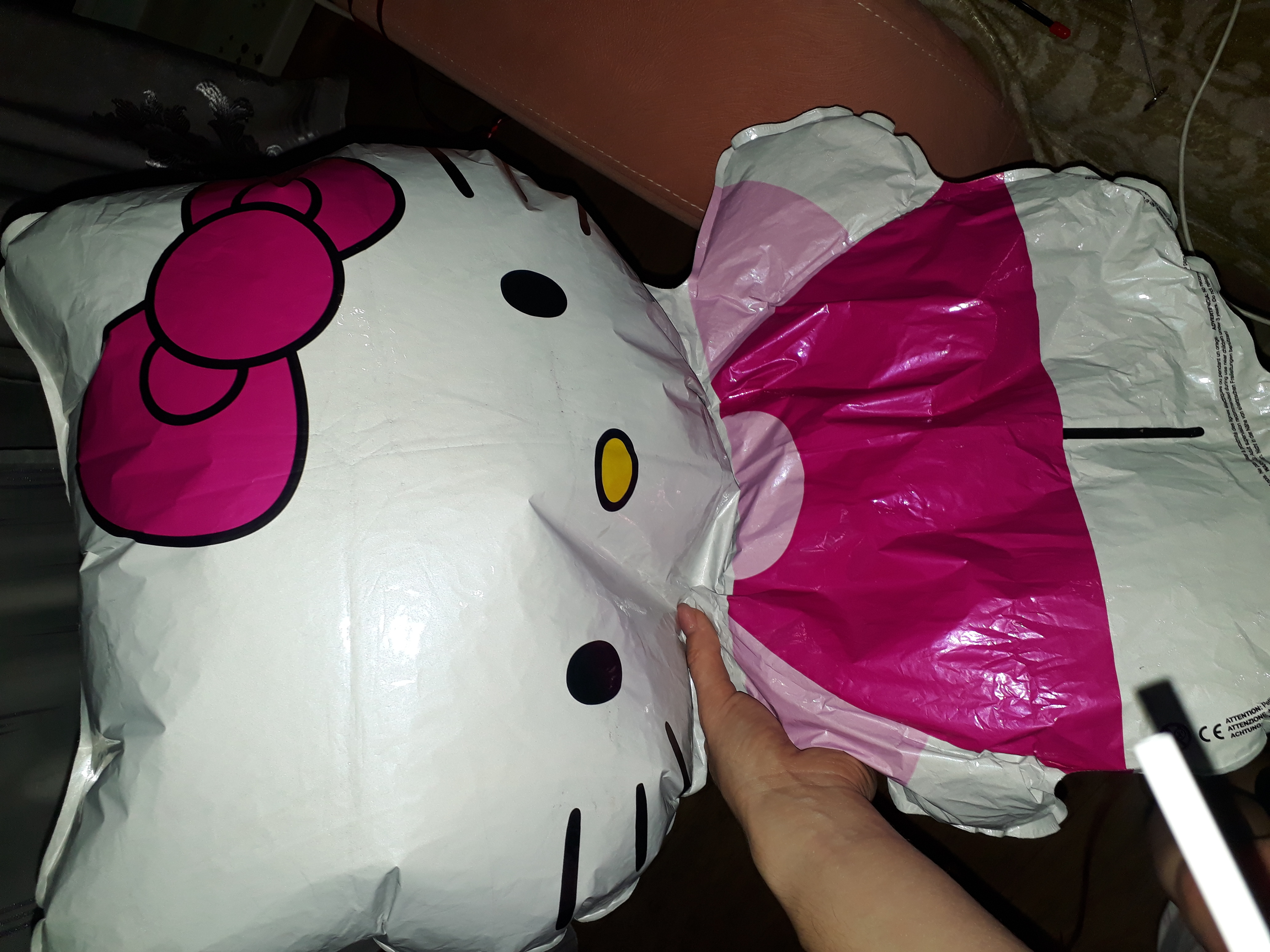 Фотография покупателя товара Шар фольгированный 26" Hello Kitty, розовое платье - Фото 1