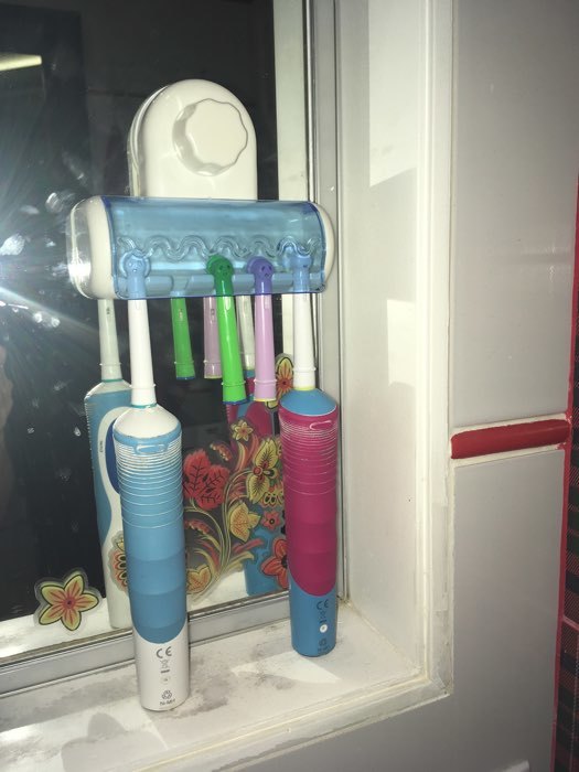 Фотография покупателя товара Держатель для зубных щёток на вакуумной присоске «Белая коллекция» - Фото 4