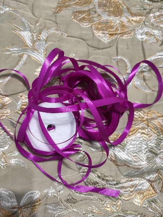 Фотография покупателя товара Лента атласная, 50 мм × 23 ± 1 м, цвет пурпурный №29 - Фото 8