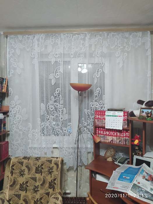 Фотография покупателя товара Тюль на кухню со шторной лентой, 325х205 см, цвет белый, 100% полиэстер - Фото 7