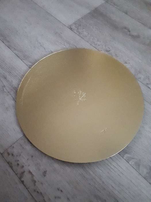Фотография покупателя товара Подложка кондитерская, круглая, золото - жемчуг, 34 см, 1,5 мм